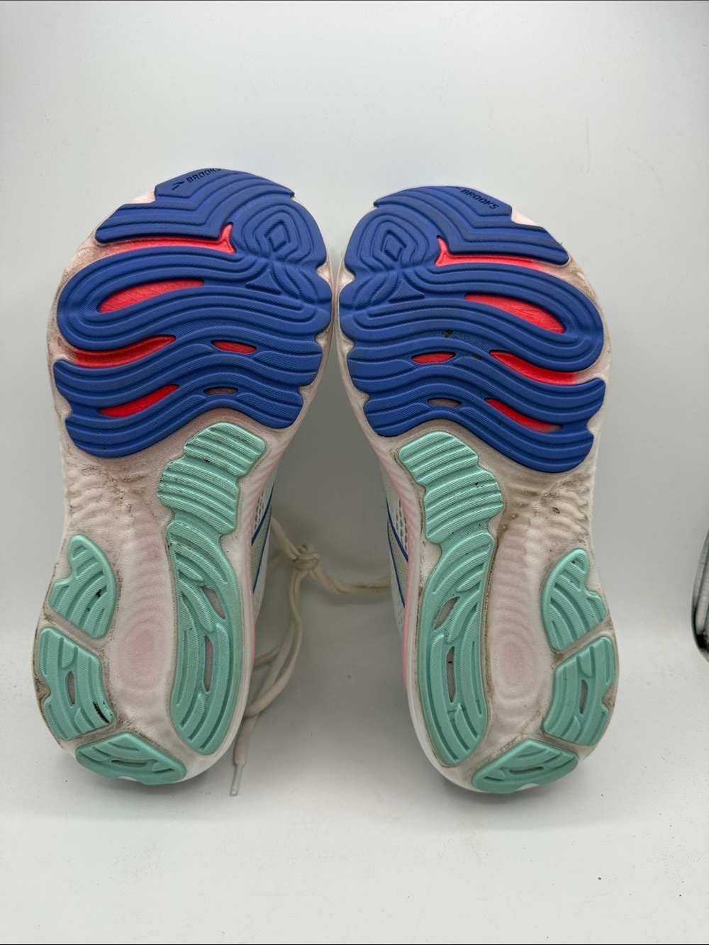 Brooks Glycerin 22 women’s 9.5 Mint Running Shoes with Blue Logo s16 - Picture 5 of 6